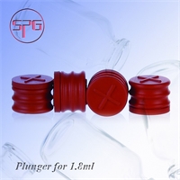 Plunger for glass cartridge