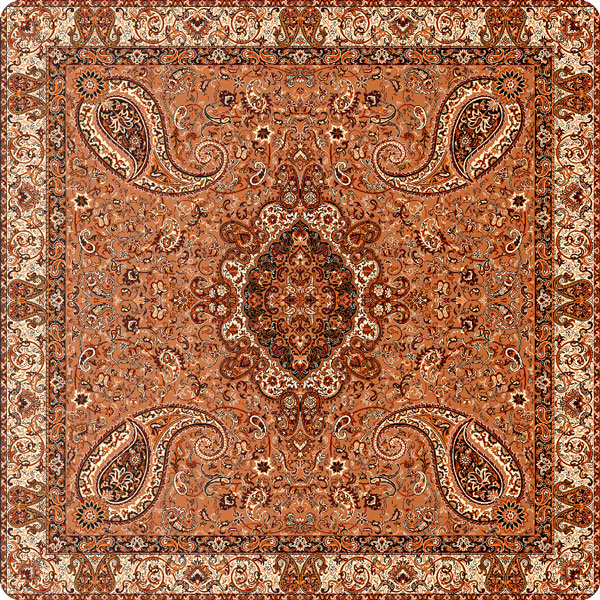 رومیزی مربع ترمه طرح سالار کد 805