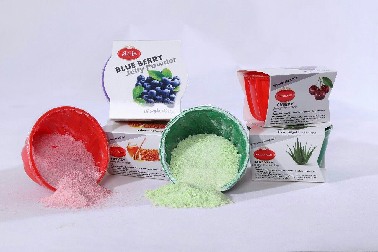 انواع پودر ژله گل یخ قالبی