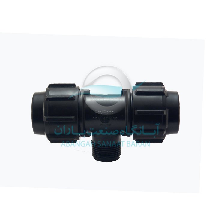 سه راه نر پیچی پلی اتیلن