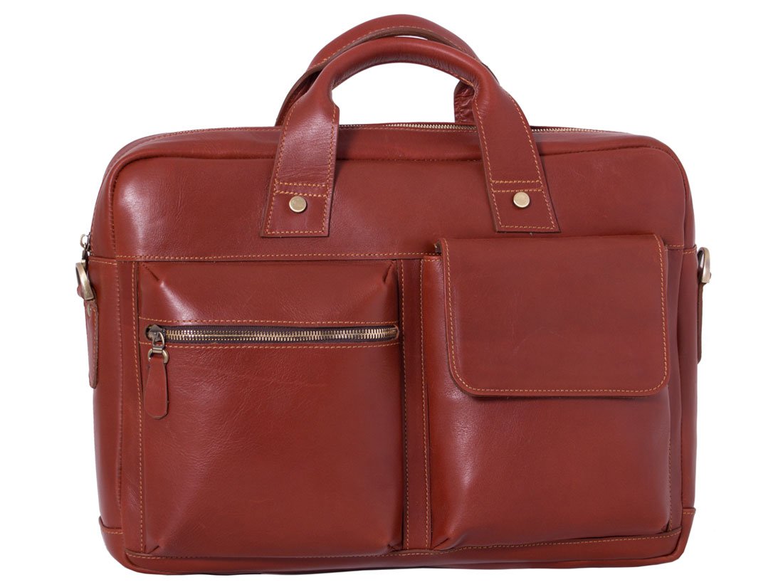 DL40 natural leather sports office bag