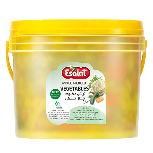 ترشی مخلوط ۸ کیلویی سطلی
