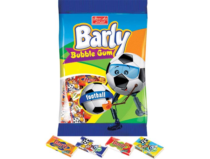 آدامس بادکنکي بارلي فوتبالي توتي فروتي بزرگ