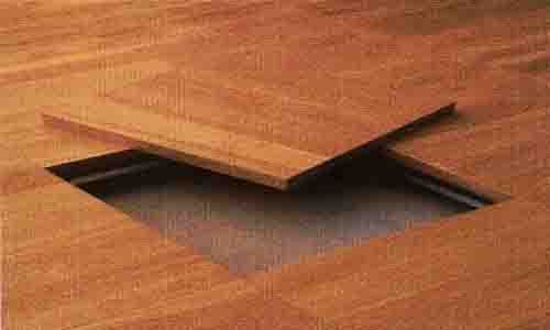 False floor calcium sulfate