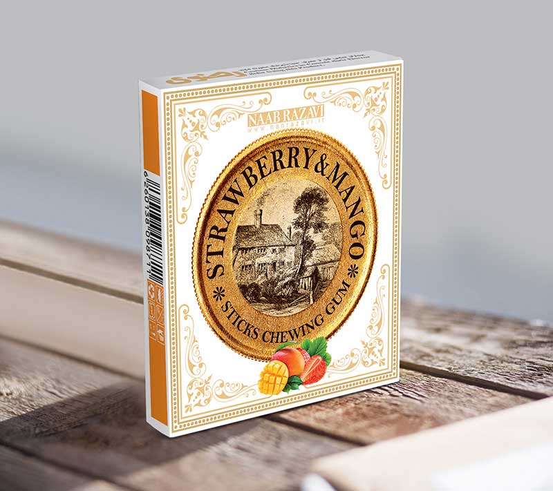 آدامس استیک انبه و توت فرنگی