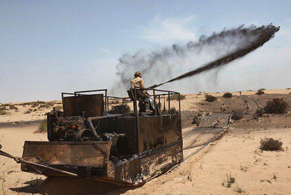 مالچ و تثبیت شن‌های روان(Mulching)