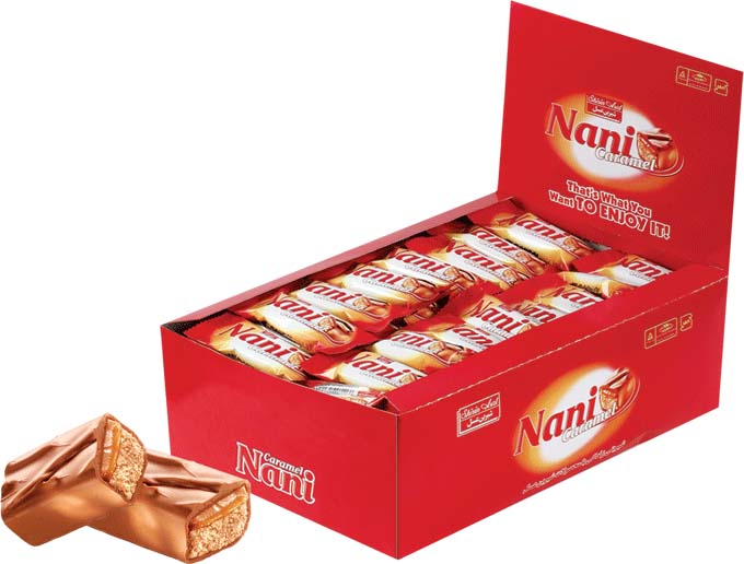 شکلات بار نانی مغزدار