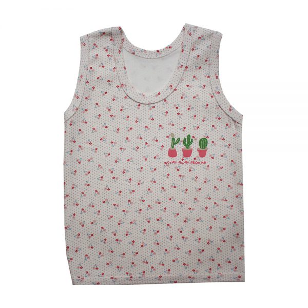 زیرپوش رکابی نوزادی بی بی سان طرح کاکتوس