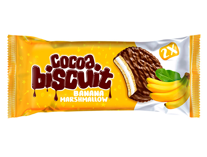 بیسکوئیت با کرم هوادهی شده و روکش دار فرآورده کاکائویی