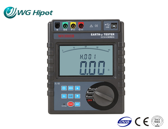 تست مقاومت خاک WX3000B مقاومت زمین