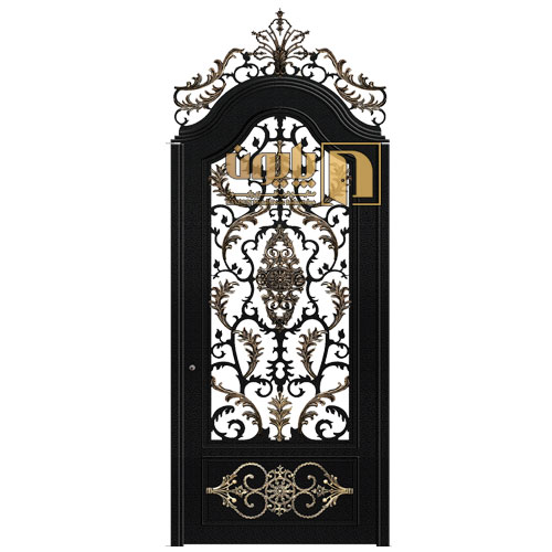 درب فلزی تک لنگه طرح لاله مناسب برای حیاط، باغ، ساختمان، ورودی