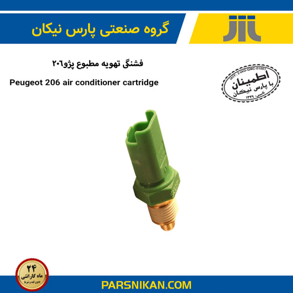 فشنگی تهویه مطبوع پژو 206 شرکت پارس نیکان