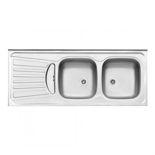 سینک دو لگنه نیمه فانتزی 260 روکار 50 سانتی‌متری