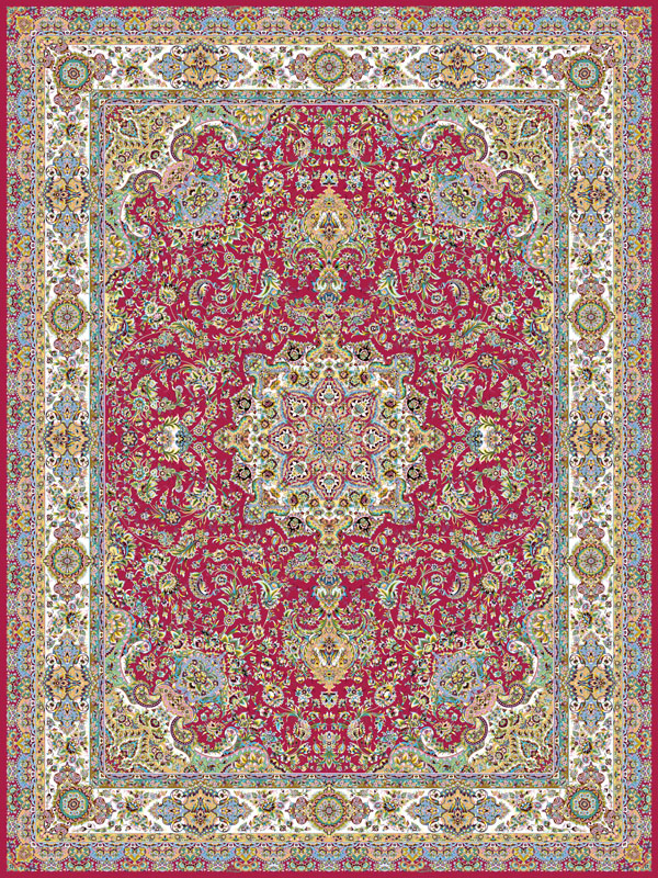 فرش 1200 شانه طرح شمس