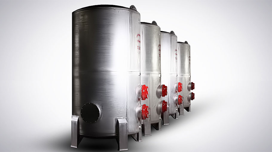 Hot water tanks with coils