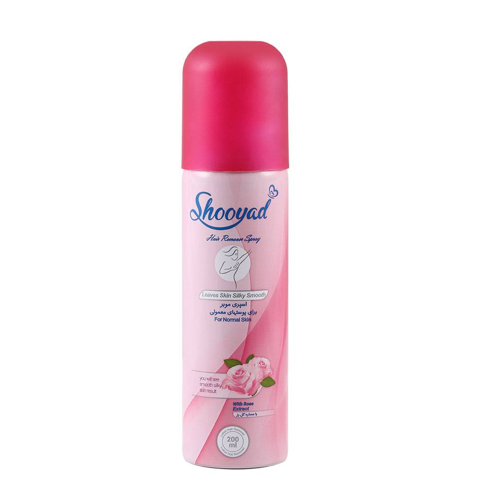 Normal hair removal spray with rose extract