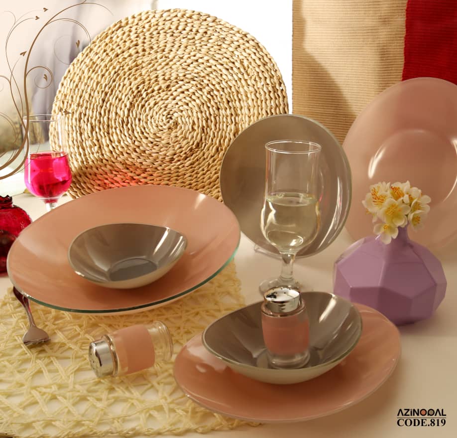 سرویس غذاخوری 26 پارچه طرح مدرن بیضی کد 819