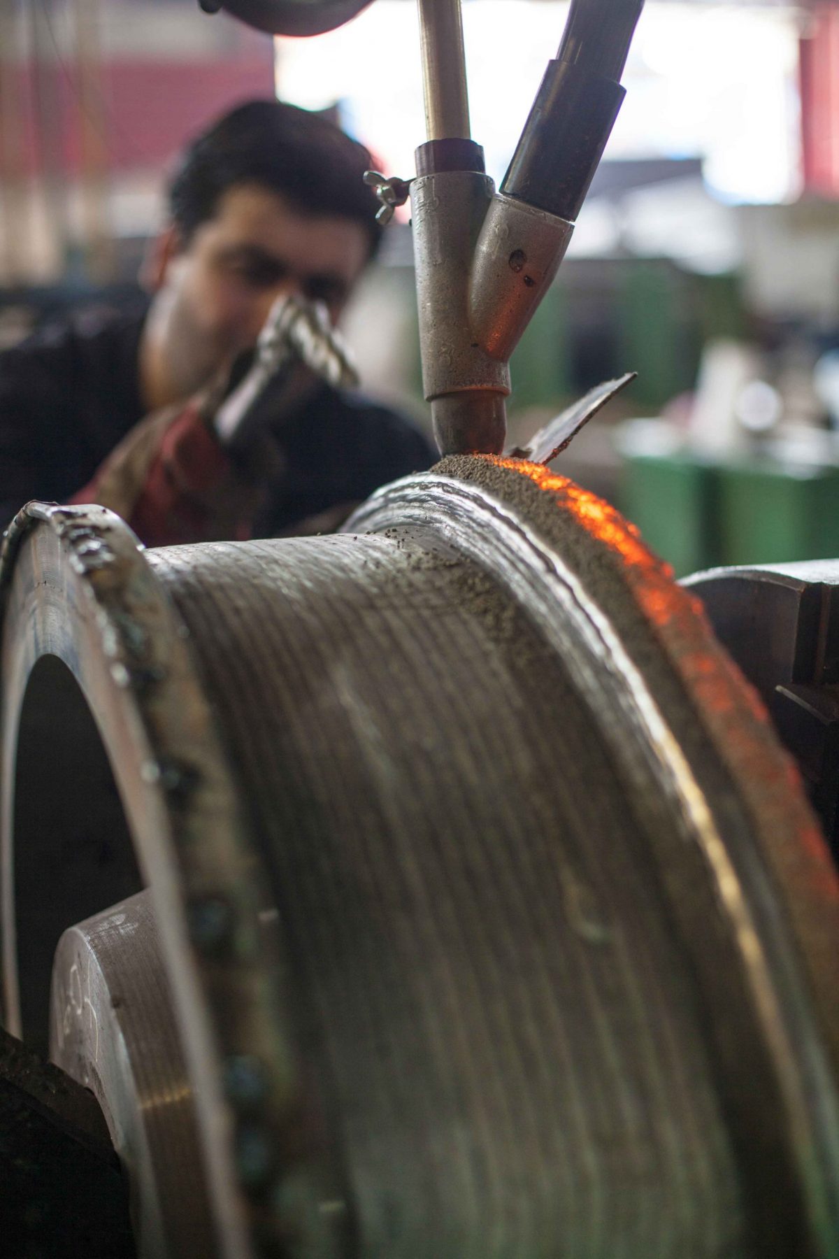 Reconstruction and coating of all kinds of crane wheels