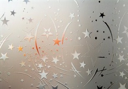 شیشه دکوراتیو مدل ستاره