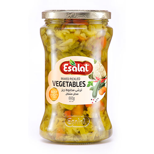 ترشی مخلوط ریز ۶۶۰ گرمی