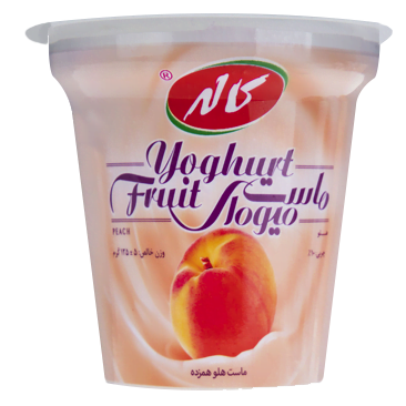 ماست میوه‌ای هلو