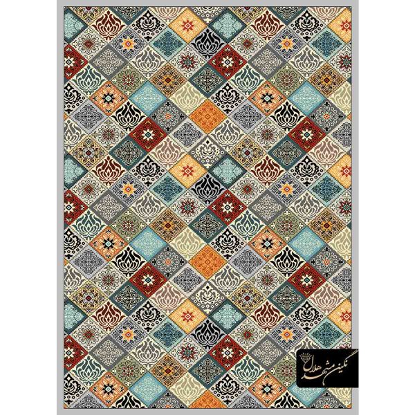گلیم فرش طرح چهل تکه