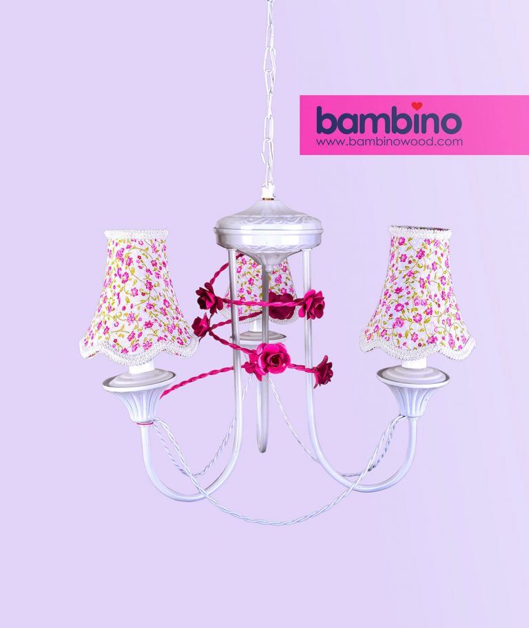 Chandelier and lampshade Rose model