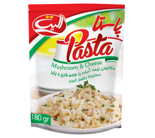 پاستا قارچ و پنیر الیت