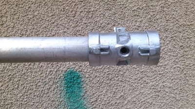 6 meter pipe with coupler and 4 inch bushing