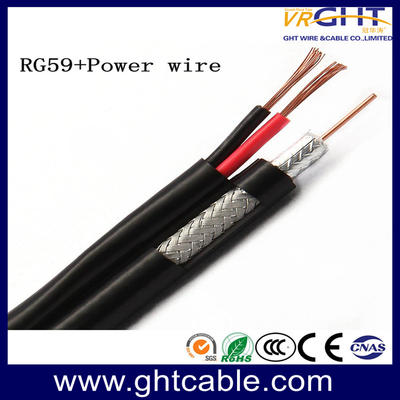 (Syv-75-3+2c Rg59+2c) Composite Siamese Coaxial Cable for Setellite/Monitor/CCTV Camera