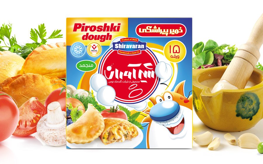 خمیر پیراشکی شیرآوران