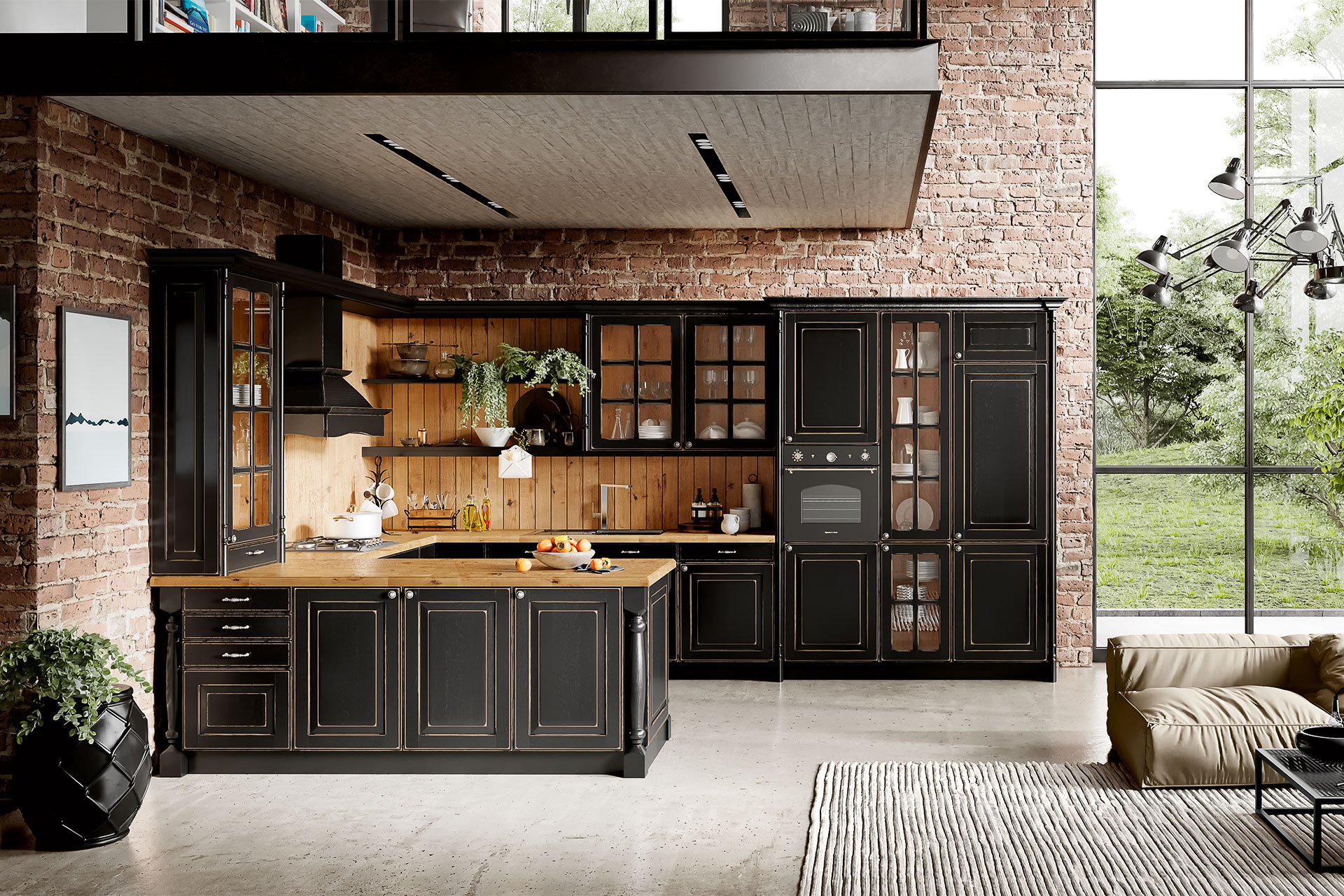 CASTEL.Eiche.Diva.Black.Acryl