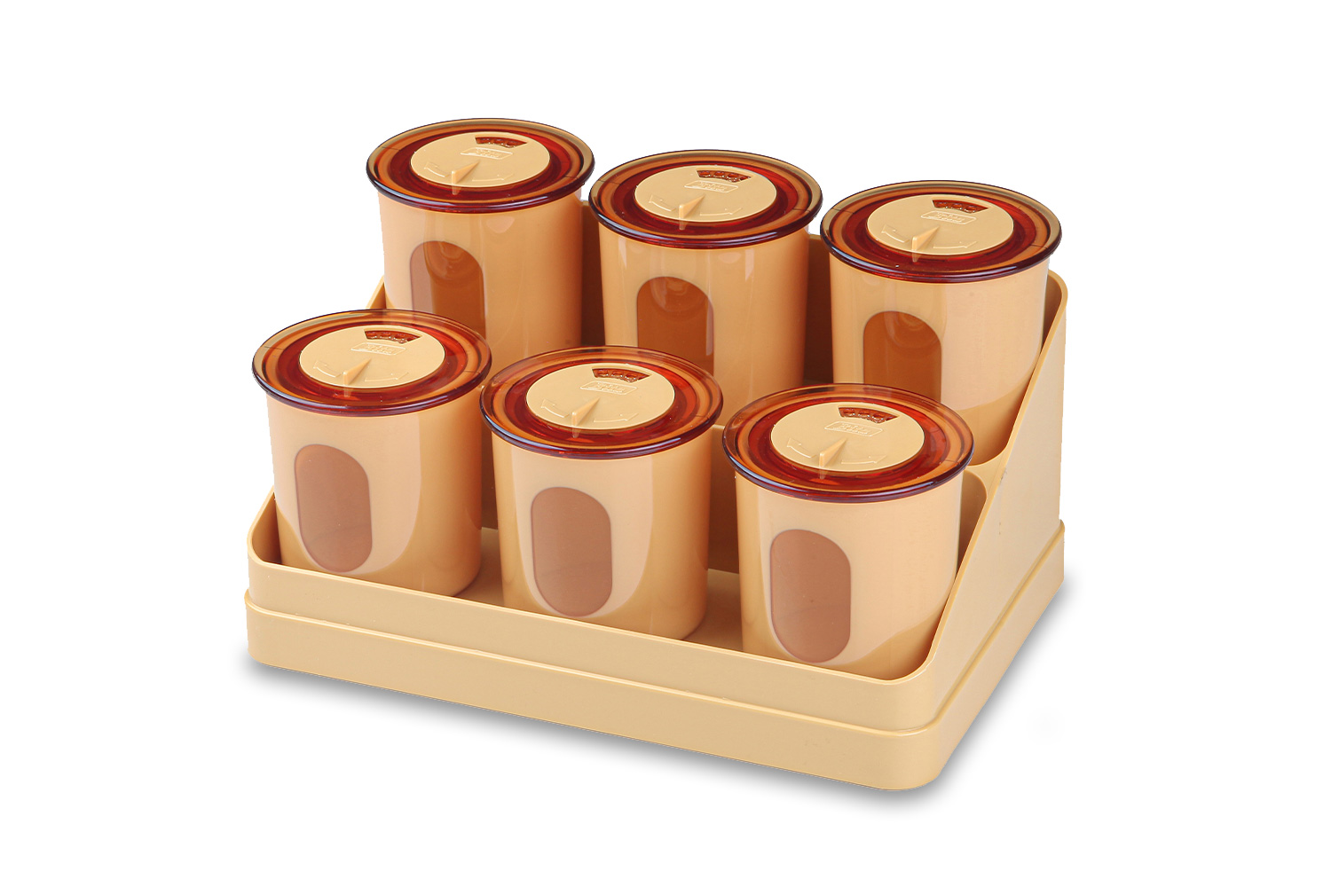 جای ادویه گرد نگین پایه دار