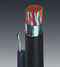 کابل تلفنی هوایی (مهار دار)