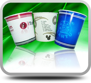 لیوان کاغذی - طرح بنفش