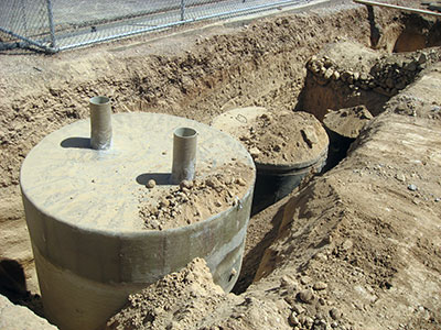 Wastewater storage tanks