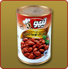 کنسرو خوراک لوبیا چیتی