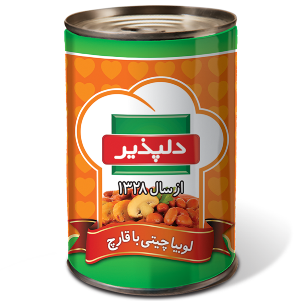 کنسرو لوبيا با قارچ 420 گرمي - 24