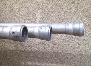 6 meter pipe with simple 4 inch coupler