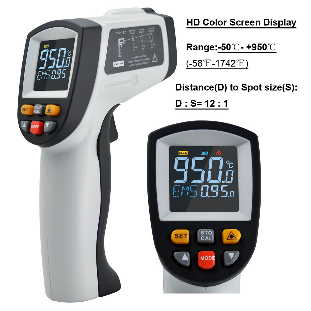 HD Color screen Infrared Thermometer GT950