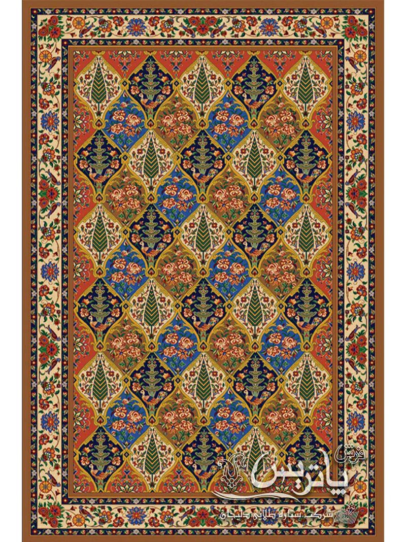 فرش گلیم سروستان شکلاتی ۴۰۰ شانه