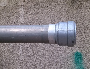 6 meter pipe with simple 3 inch coupler