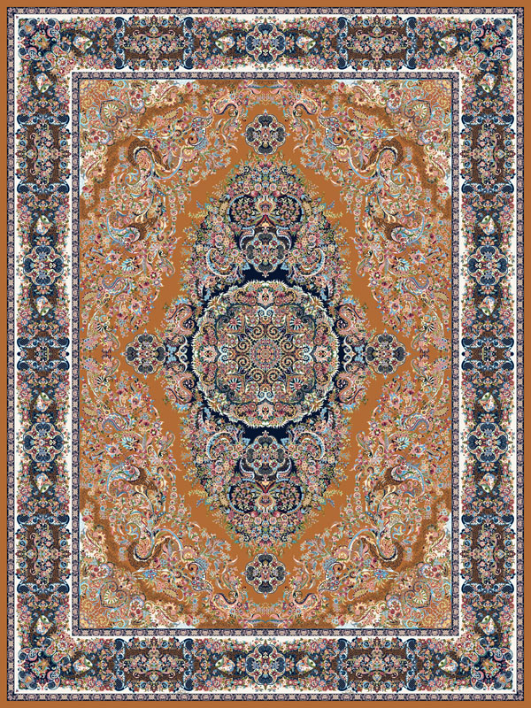 فرش 1200 شانه طرح روژین