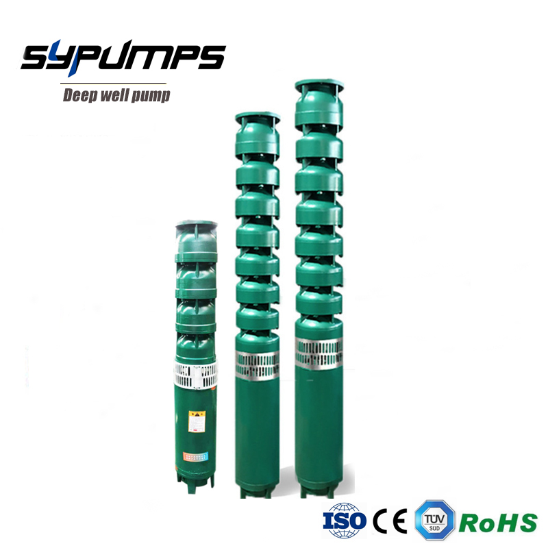 QJ Stainless Steel Electric Submersible Deep Well Motor Pump