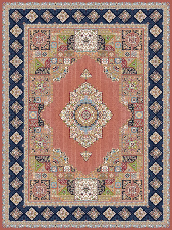 فرش ماشینی 1200 شانه طرح جوشقان