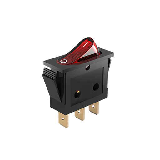 کلید تک پل باریک چراغ دار