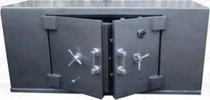 Fireproof safes under the showcase