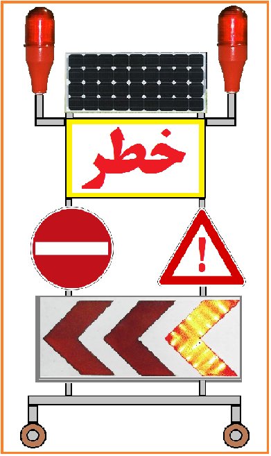 Solar warning boards for road repairs