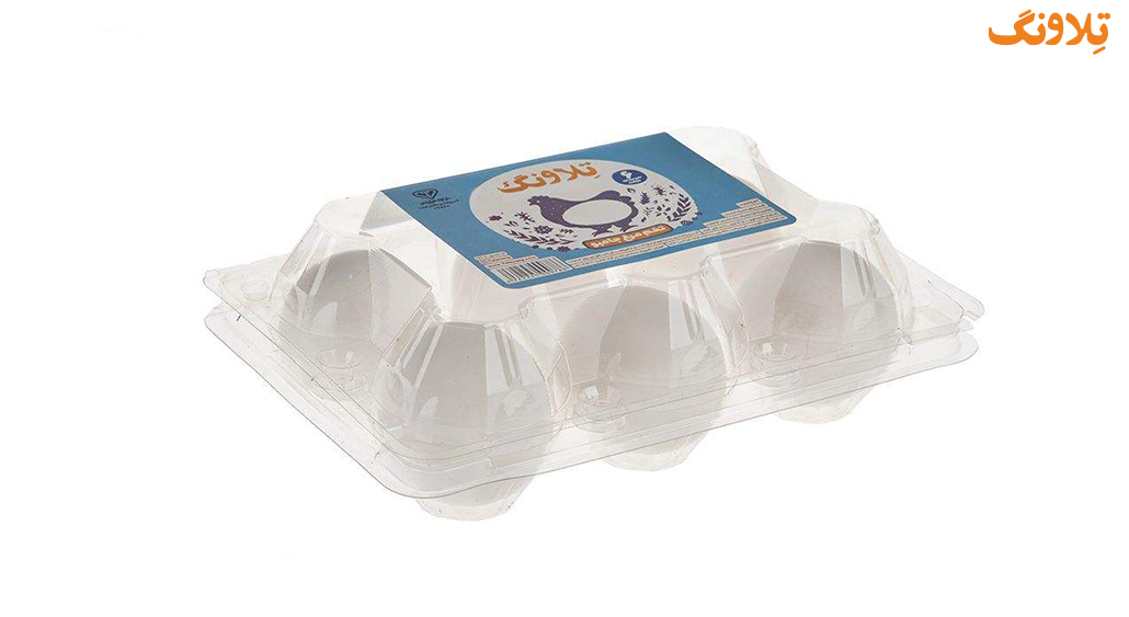 بسته بندی 6 عددی تخم مرغ جامبو