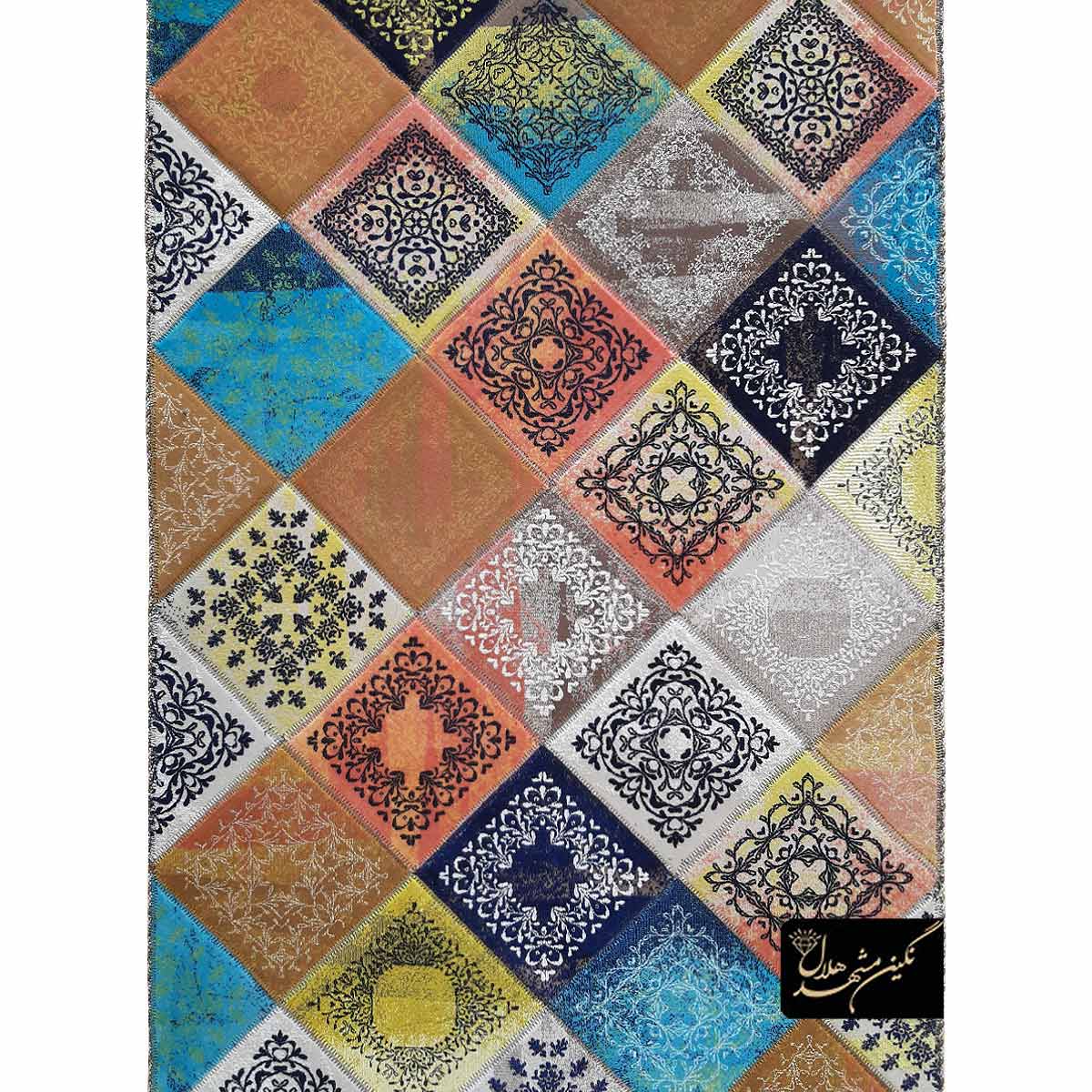 فرش چهل تکه چهارخونه کد 10149